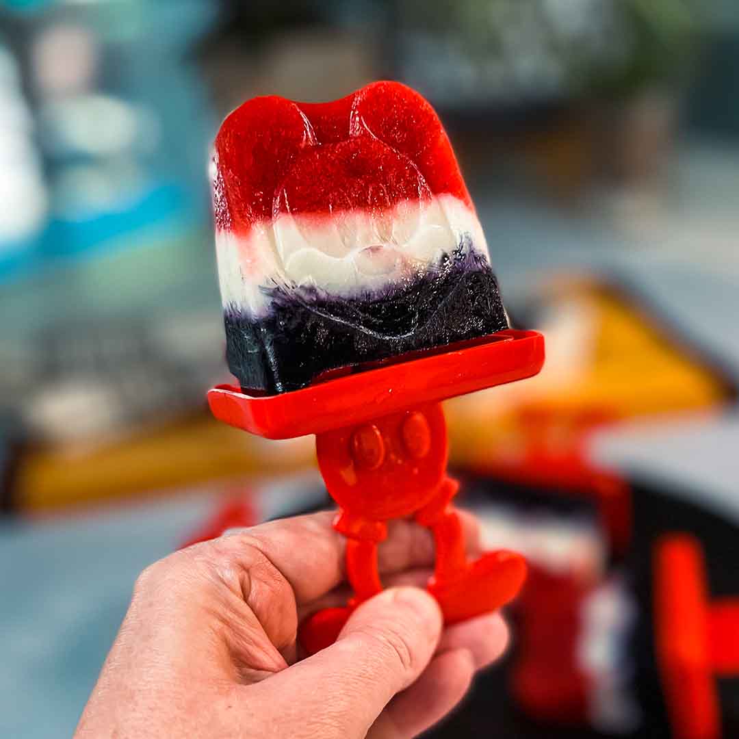 Red White and Blue Mickey Popsicle