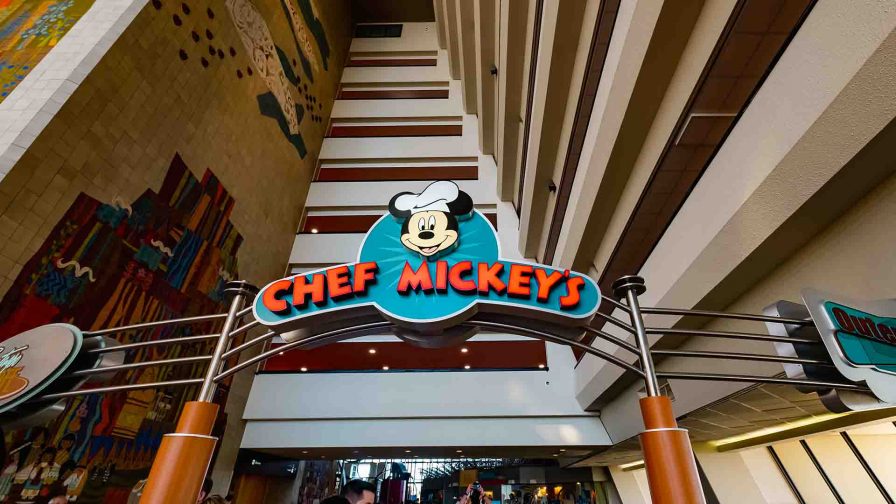 Chef Mickey's Sign