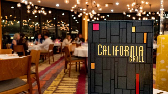 California Grill dining room and menu