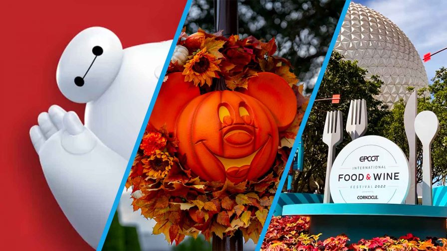 Baymax, Mickey Pumpkin Wreath, EPCOT Food and Wine Festival display