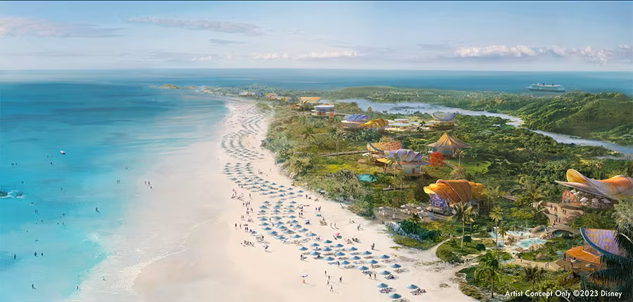 Concept art of Disney Lookout Cay at Lighthouse Point – a brand new island destination